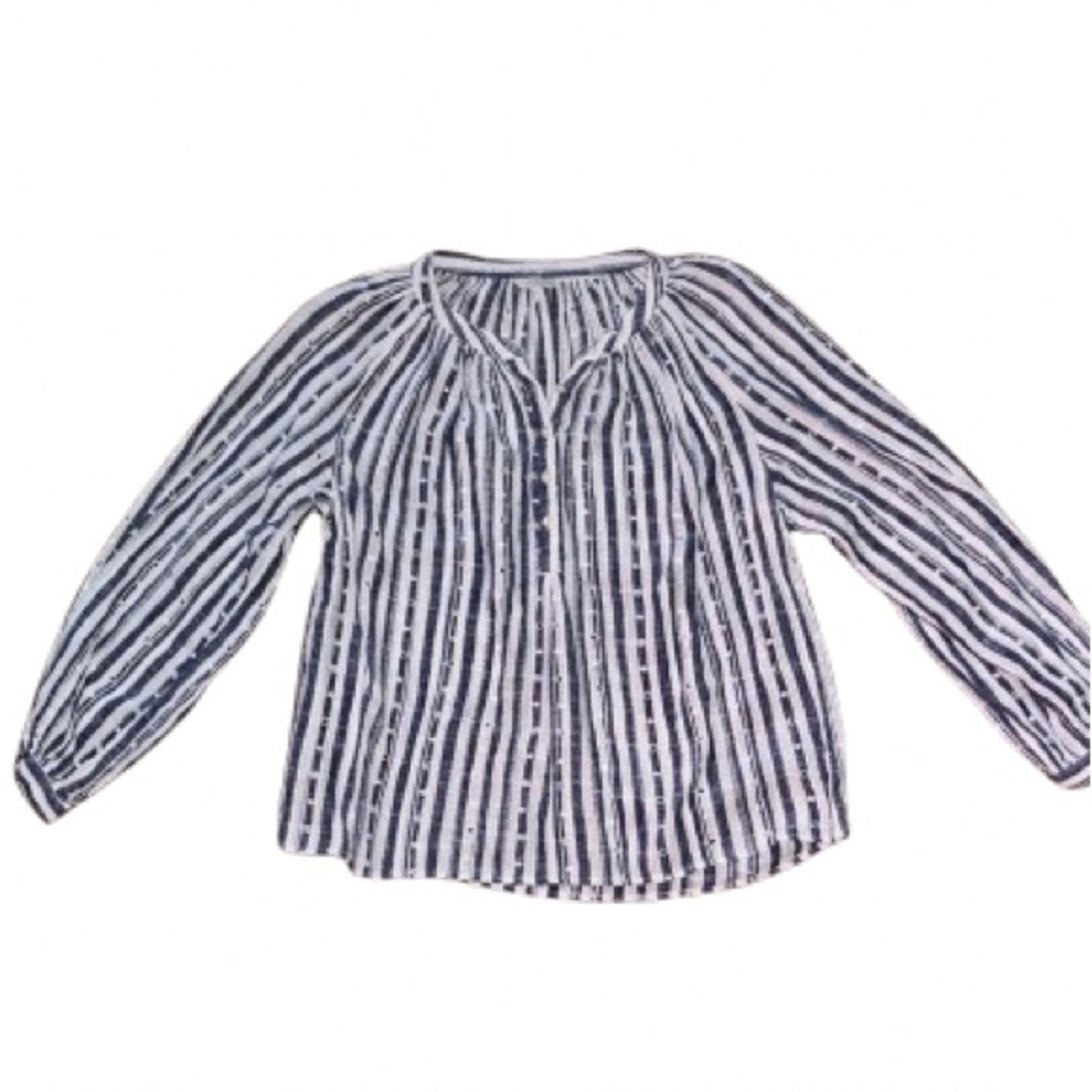 Lucky Brand striped poet blouse NWOT size M - Picture 4 of 11